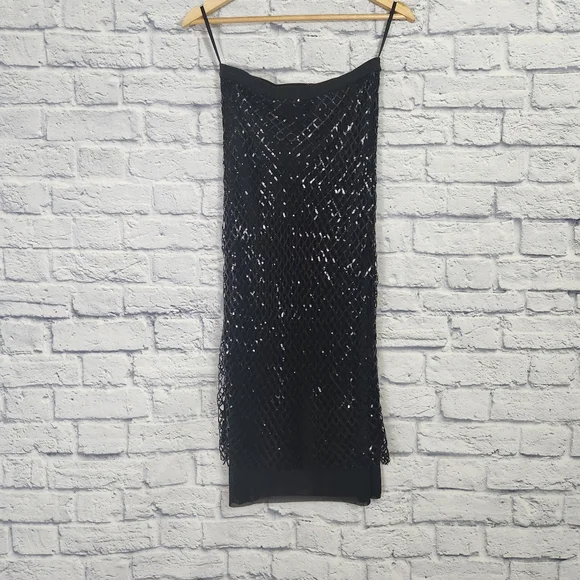 Anthropologie Sequin Netting Midi Skirt - Picture 5 of 9